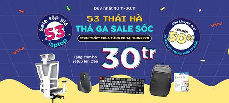 Mua bàn ghế Công thái học - Tặng ngay Phím cơ cực Chất chỉ có tại ThinkPro